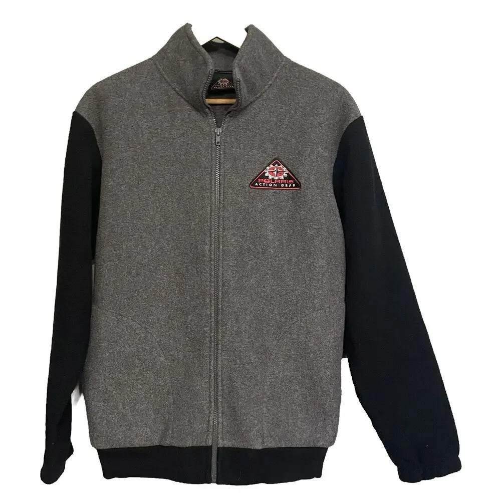 Polaris Action Gear Jacket Fleece‎ Snowmobile Zip Up Vintage Mens Large